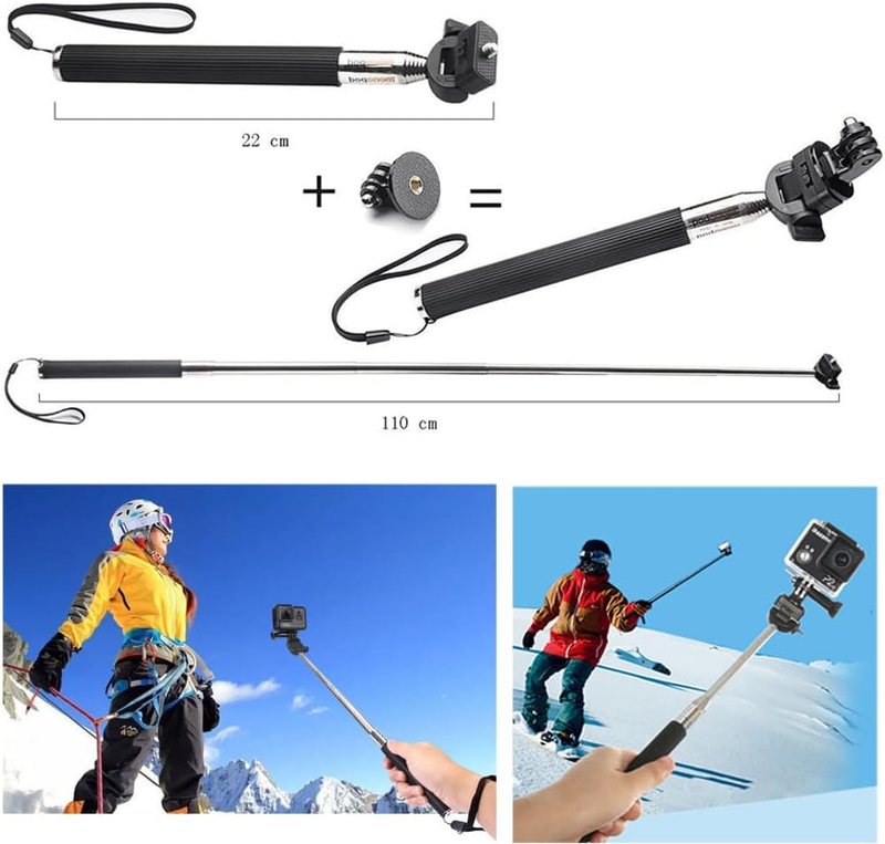 20-in-1 Action Camera Accessories for GoPro Hero 13 12 11 10 9 8 Max 7 6 5 4 Bla