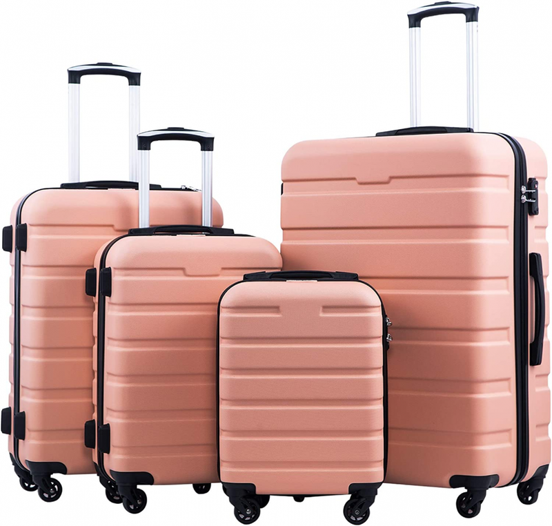 3 Piece Set Suitcase Spinner Hardshell Family Set-sakura Pin