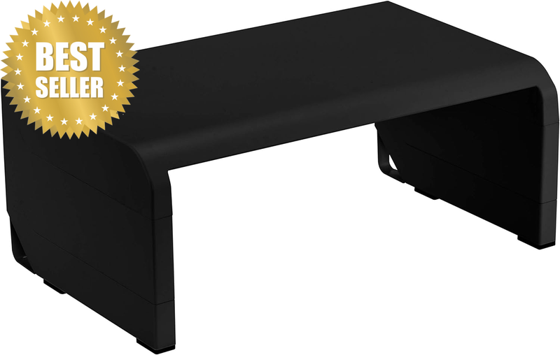 Konnect Adjustable Monitor Stand Riser, 4 Height Adjustments, Built-In Cable Man
