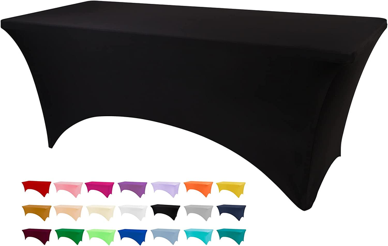 BDDC Stretch Spandex Table Cover, Fitted Table Clothes for 6