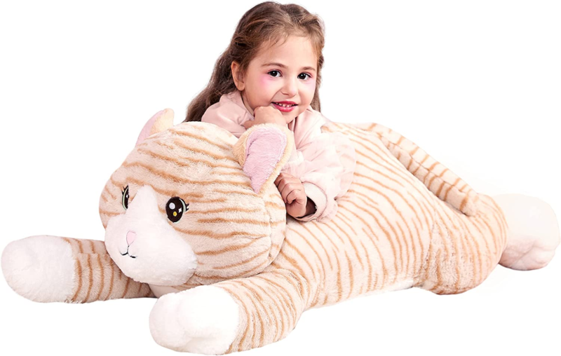 Large Cat Stuffed Animal Plush Toy,Giant Kitten Cute Jumbo Soft Toys,Huge Big