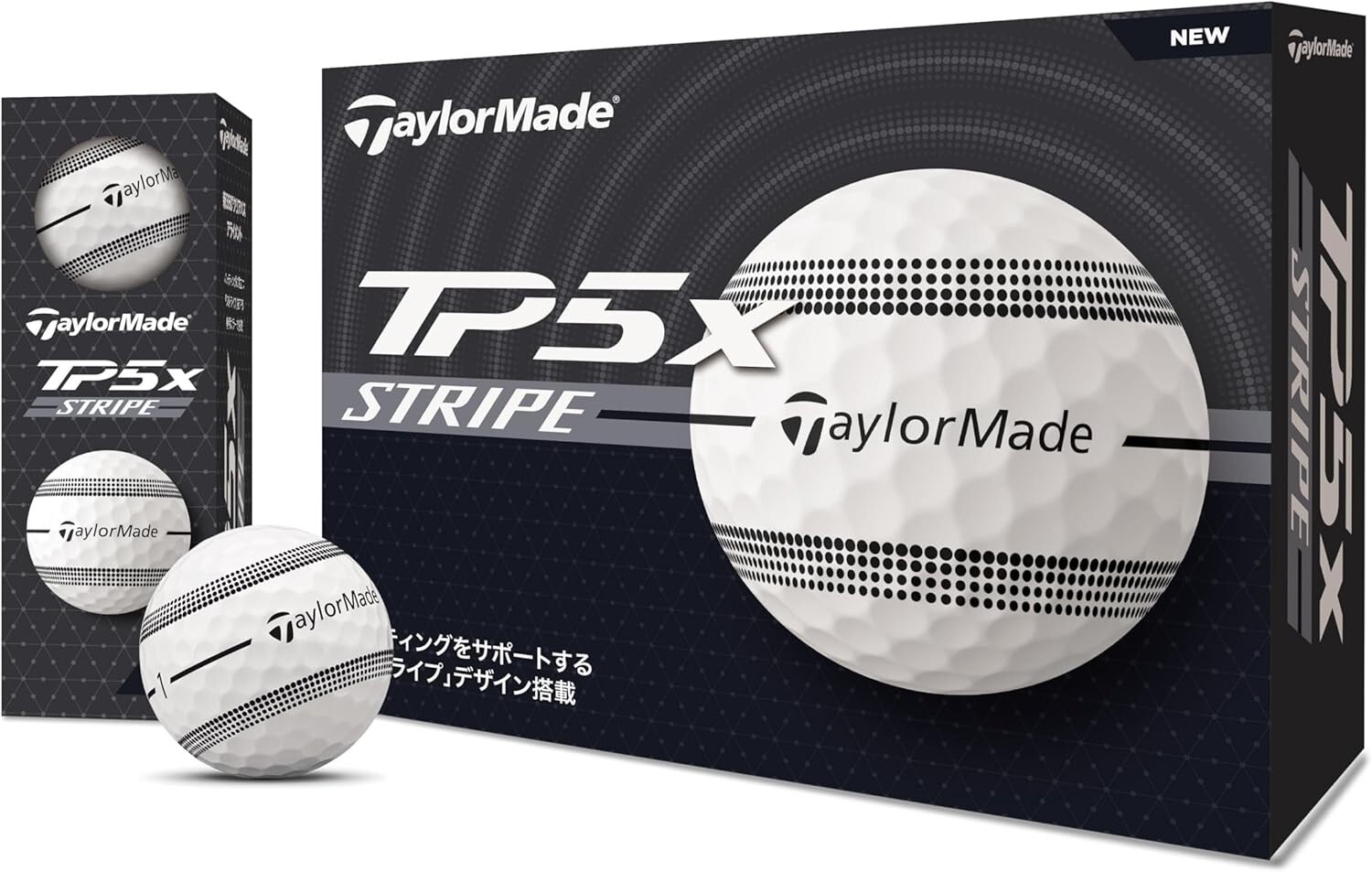 YONTORY✴︎TaylorMade 限定品TP5x Stripe TAYLOR MADE TP5x STRIPE 2024 Golf Ball 1 Dozen 12 Balls