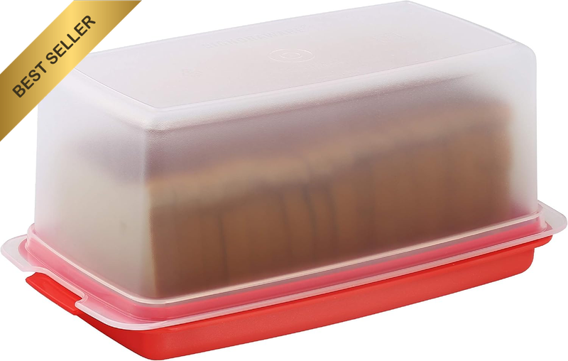 Bread Box -Dual Use Bread Holder/Airtight Plastic Food Storage Container for Dry