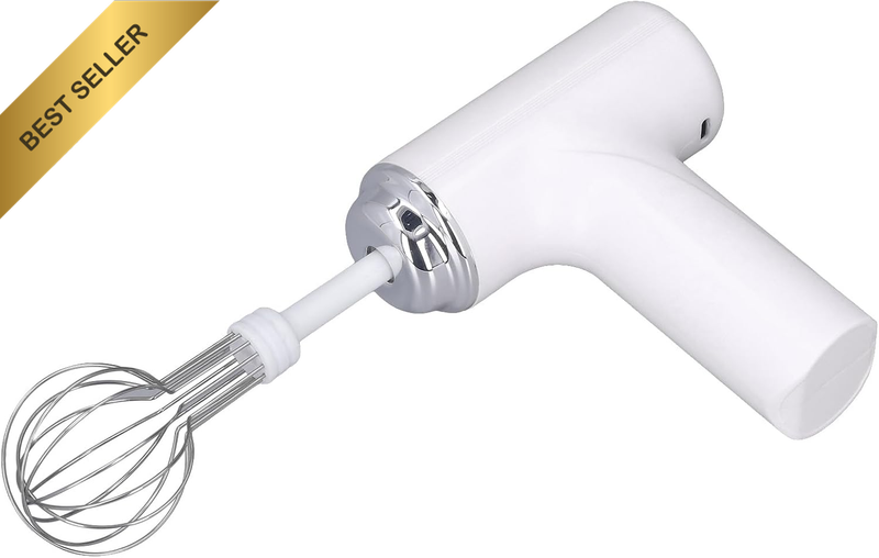 Handheld Electric Mixer Cordless Rechargeable Foam Maker Cream Butter