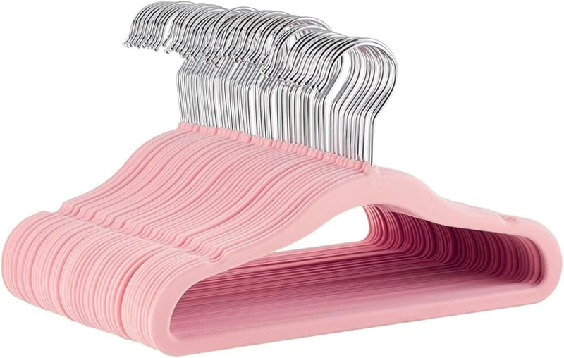 40 Premium Kids Velvet Hangers,  Non-Slip Velvet Clothes Hangers for Kids, Space
