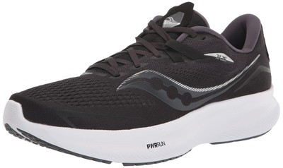 

Мужские кроссовки Saucony Ride 15, черно-белые, ширина 12,5 2E США, Black white
