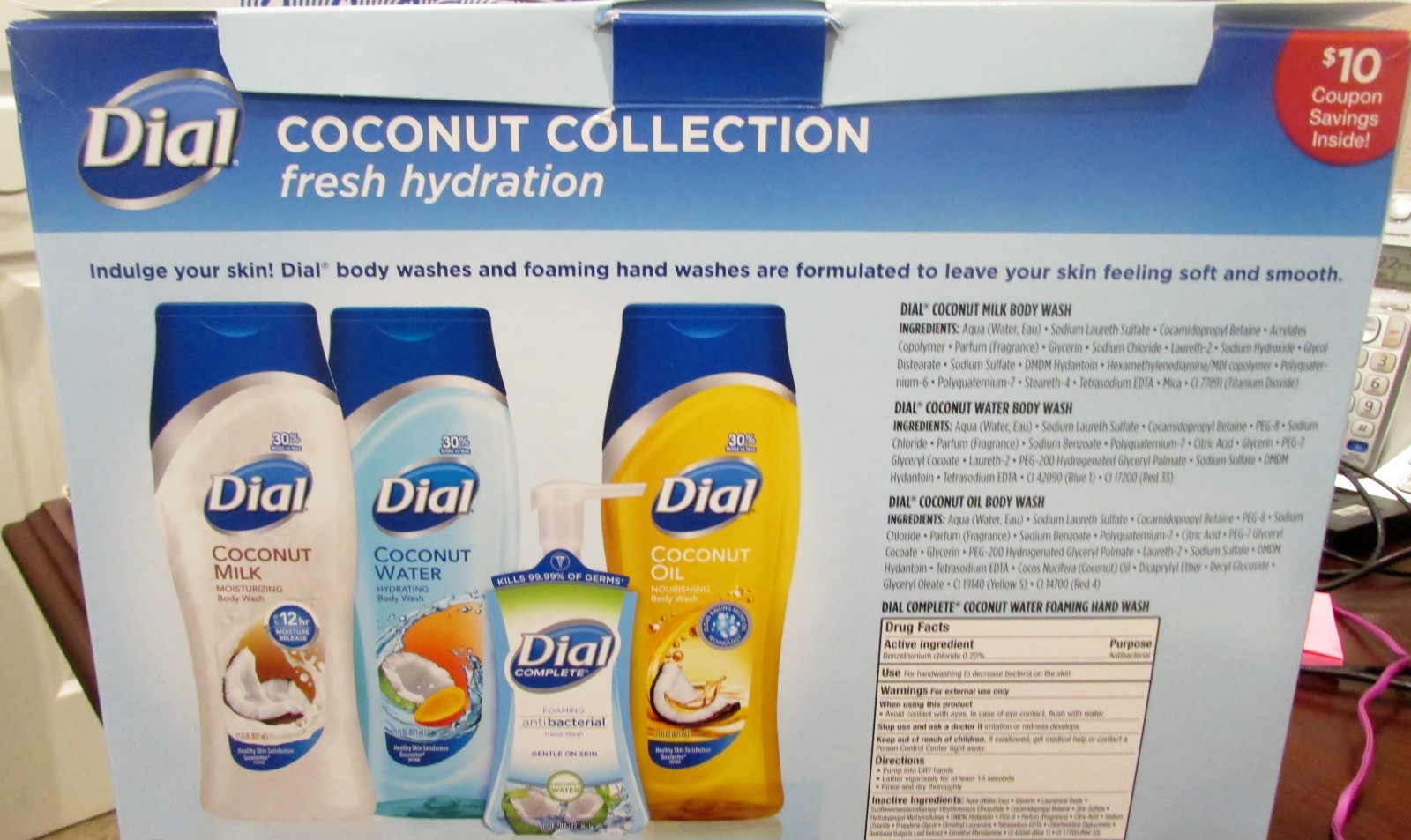 Dial Coconut Collection Gift Set - (4) Item Set