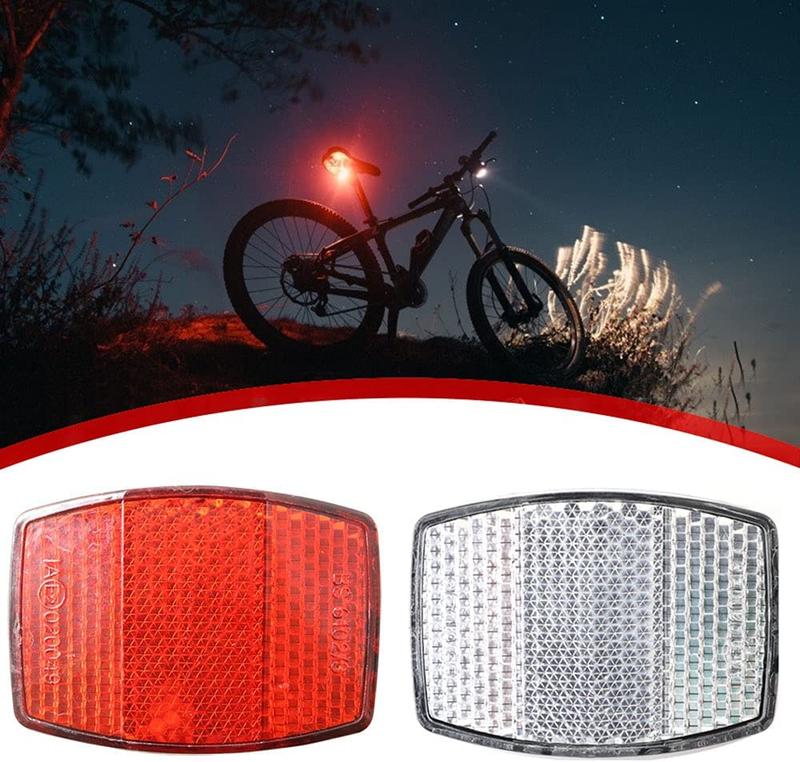 Handlebar Mount Safe Bicycle Reflector Reflective Front Rear Warning Light Bike