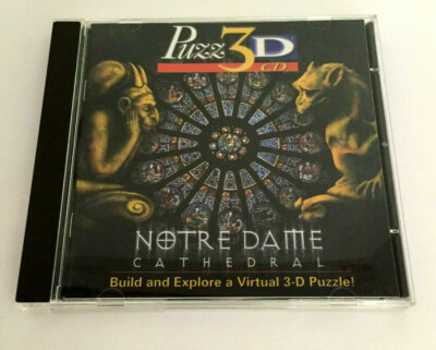Puzz-3D Notre Dame Cathedral CD-ROM Game Windows/Mac 1999