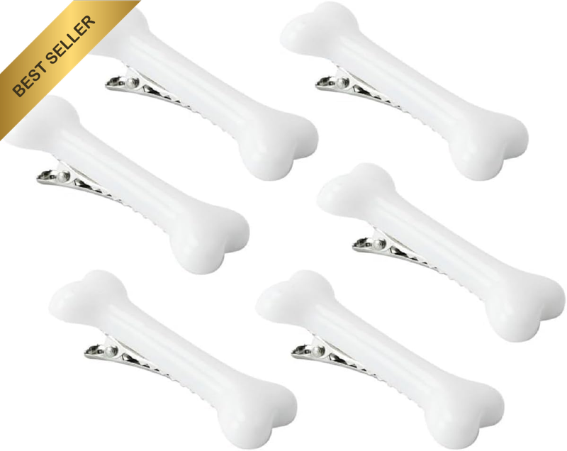 DIANZHONG 6 Pcs Dog Bone Hair Clips, Bone Hair Pins for Women Girls, Halloween C