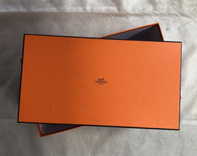Hermes box rectangle medium from shoes empty 464 orange