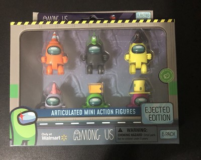 Toikido Among Us 2  Crewmate Figures Ejected Edition 6 PK Walmart Exclusive 2023