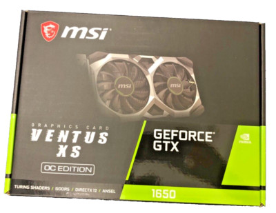 MSI Gaming GTX 1650 4GB GDDR5 Graphic Card GeForce GTX 1650 Ventus XS 4G OC PCIE