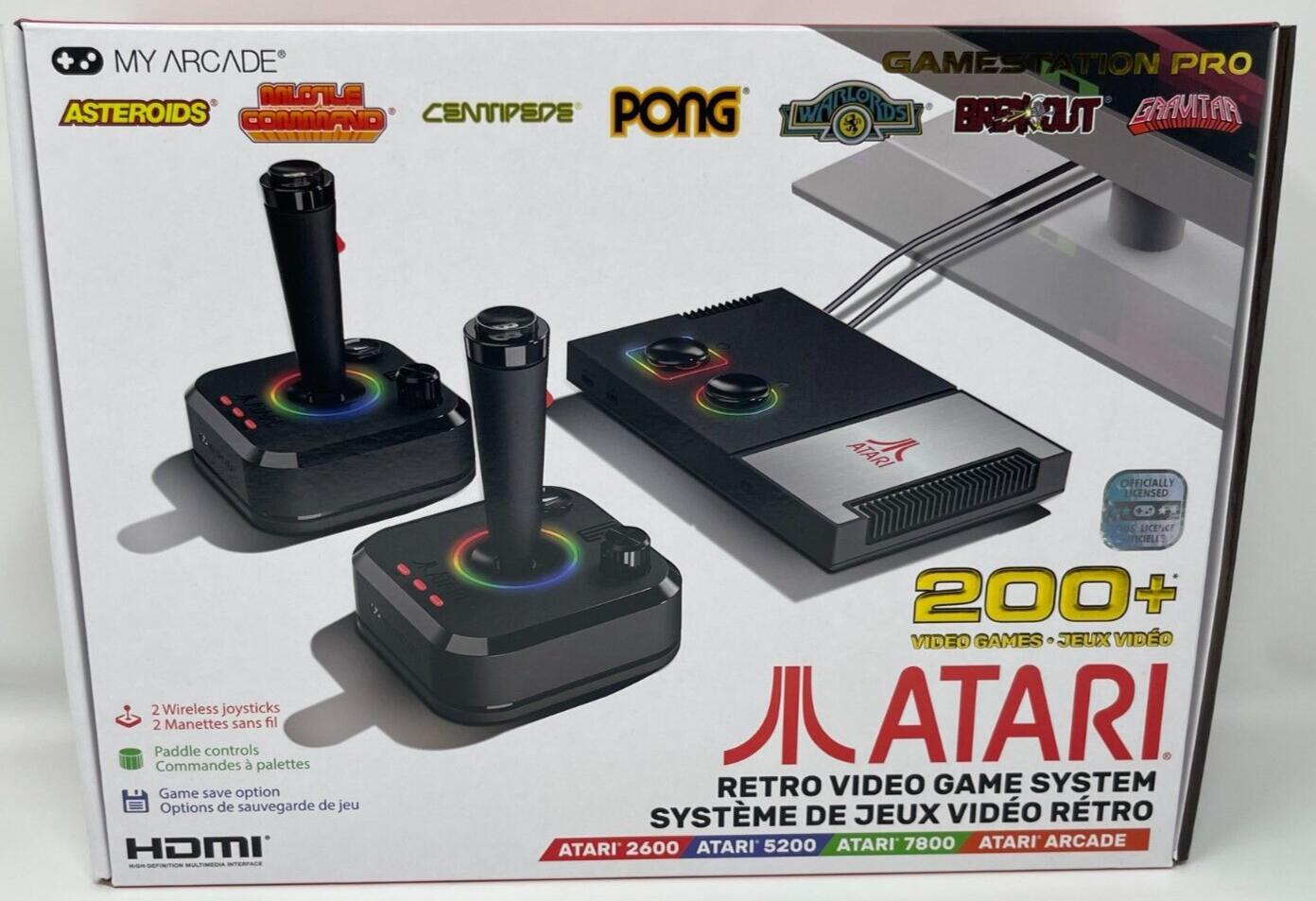 My Arcade Atari Gamestation Pro Console with 200+ Games & 2