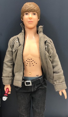 Lot Of 2! JUSTIN BIEBER Collectible Doll & NEW~Toothbrush (BOTH SING)