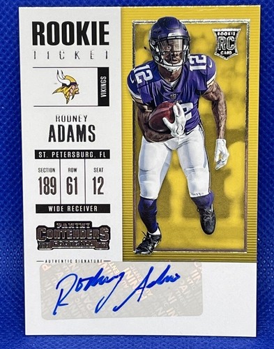 2017 Panini Contenders Rodney Adams #167