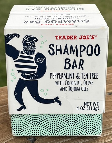 2 Pack Trader Joe’s Shampoo Bar - Peppermint & Tea Tree Oil 4 oz Each BRAND NEW!