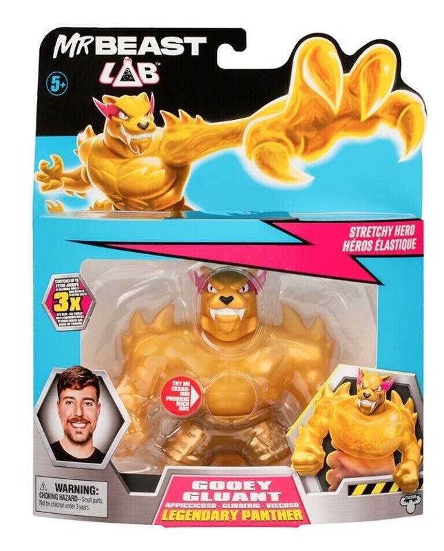 Mr Beast Lab Stretchy Heroes of Goo Jit Zu - Gooey Gluant