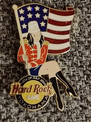 PIN GIRL HARD ROCK CAFE/ YOKOHAMA 4TH OF JULY SEXY GIRL 2004