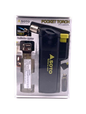 SOTO Pocket Torch with Refillable Lighter PT-14SBRFL