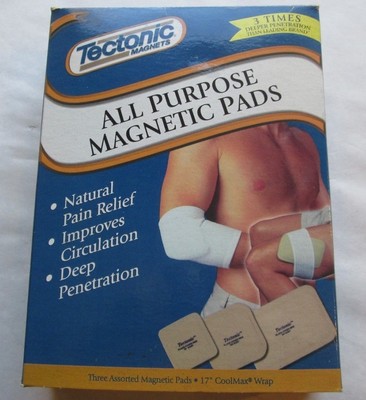 TECTONIC MAGNETS NATURAL PAIN RELIEF MAGNETIC ALL PURPOSE PADS FREE SHIPPING USA