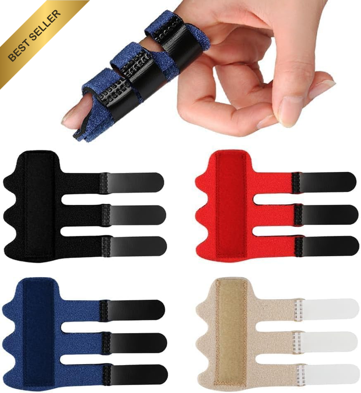 4 Pcs Small Finger Splint Brace for Men,Thumb Support Brace Trigger Finger Prote