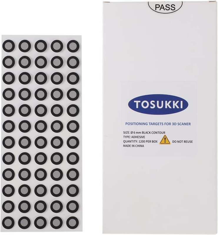 6Mm Positioning Targets with Black Contour for 3D Scaner3D Scanning Markers/Dots