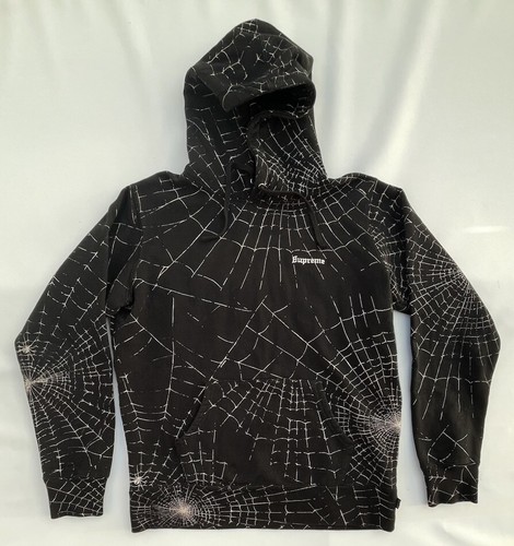 希少‼️ Supreme Spider Web Hoodie Black Supreme Spiderweb Hooded Sweatshirt Black Men's - FW16 - US