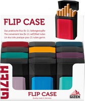 12x (1 Displ) Gizeh Flip Case Etui für selbstgestopfte Zigaretten Cigarette Box