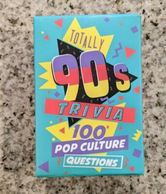 Totally 90s Nostalgic Retro Family Friends Fun Trivia Party Game