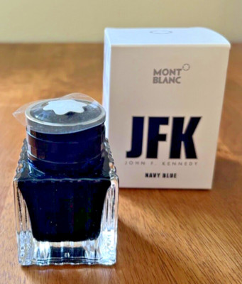 MONTBLANC JFK JOHN F KENNEDY NAVY BLUE LIMITED EDITION INK 30ML 111409 AUSTRIA