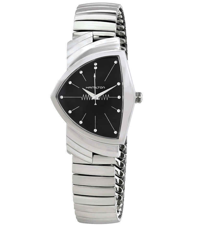 Pre-owned Hamilton Ventura Quartz Stainless Steel Men's Watch H24411232