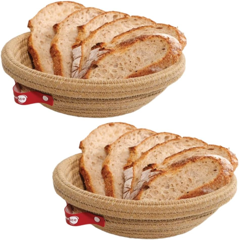 2 Pack round Banneton Proofing Basket Set, Sourdough Bread Proofing Basket Bakin