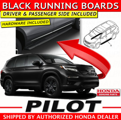  Genuine OEM Honda PILOT Black Running Board Set 2019 - 2022 (08L33-TG7-100D) 