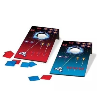Bean Bag Toss Set  Retro-Arcade Rec-Tek Cornhole Galaga NEW tabletop BAGS