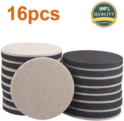 Ezprotekt 3.5 pulgadas Deslizadores de Muebles 89 mm ronda deslizadores