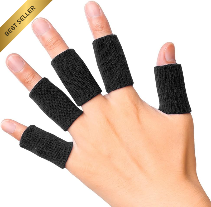 Finger Sleeves 5Pack Sport Finger Brace Protector Compression Sleeve for Arthrit