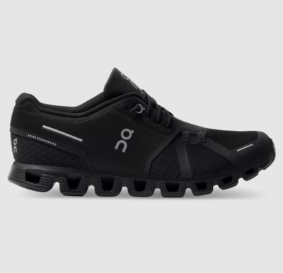 Men's On Running Cloud 5 All Black Shoes - Men's On Running Authetic Shoes
