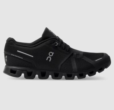 Men's On Running Cloud 5 All Black Shoes - Men's On Running Authetic NEW