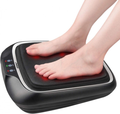 RENPHO Foot Massager with Heat, Shiatsu Electric Massager, Deep Black 