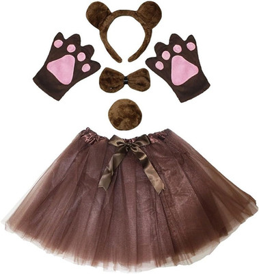 Petitebelle Headband Bowtie Tail Gloves Tutu 5Pc Girl Costume 1-10Y