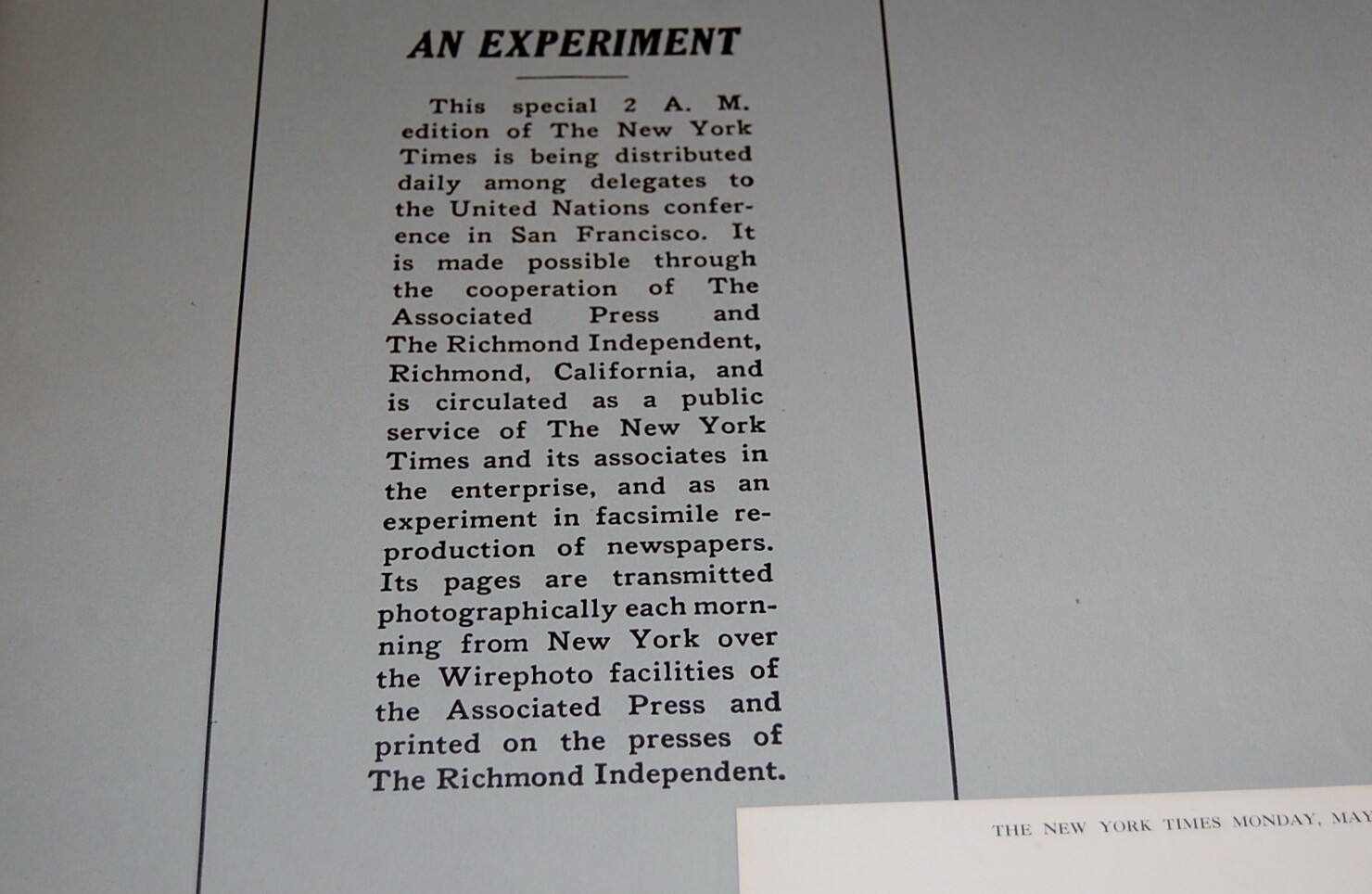 New York Times Facsimile Bound Edition April 25 -June 27
