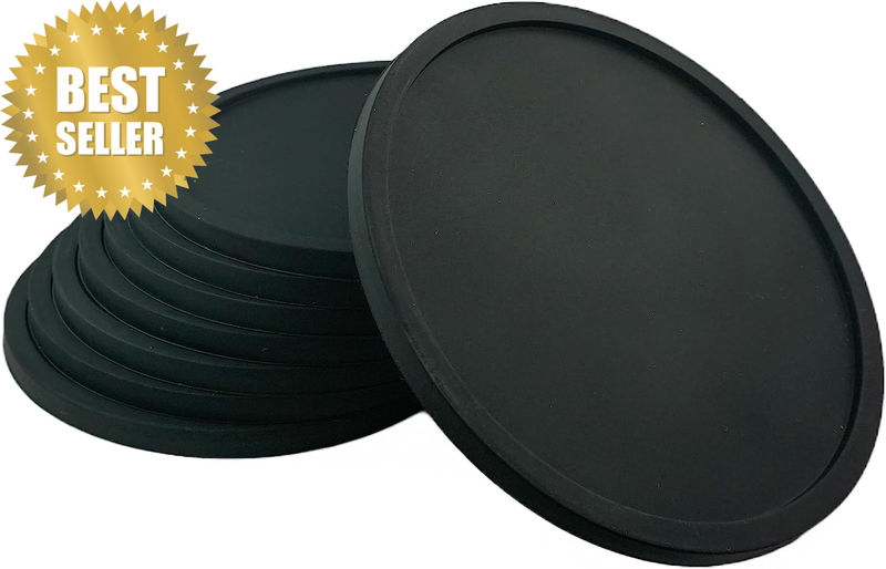Drink Coasters Set of 8, Table Spill Protection for Wood or Granite, Marble Ston