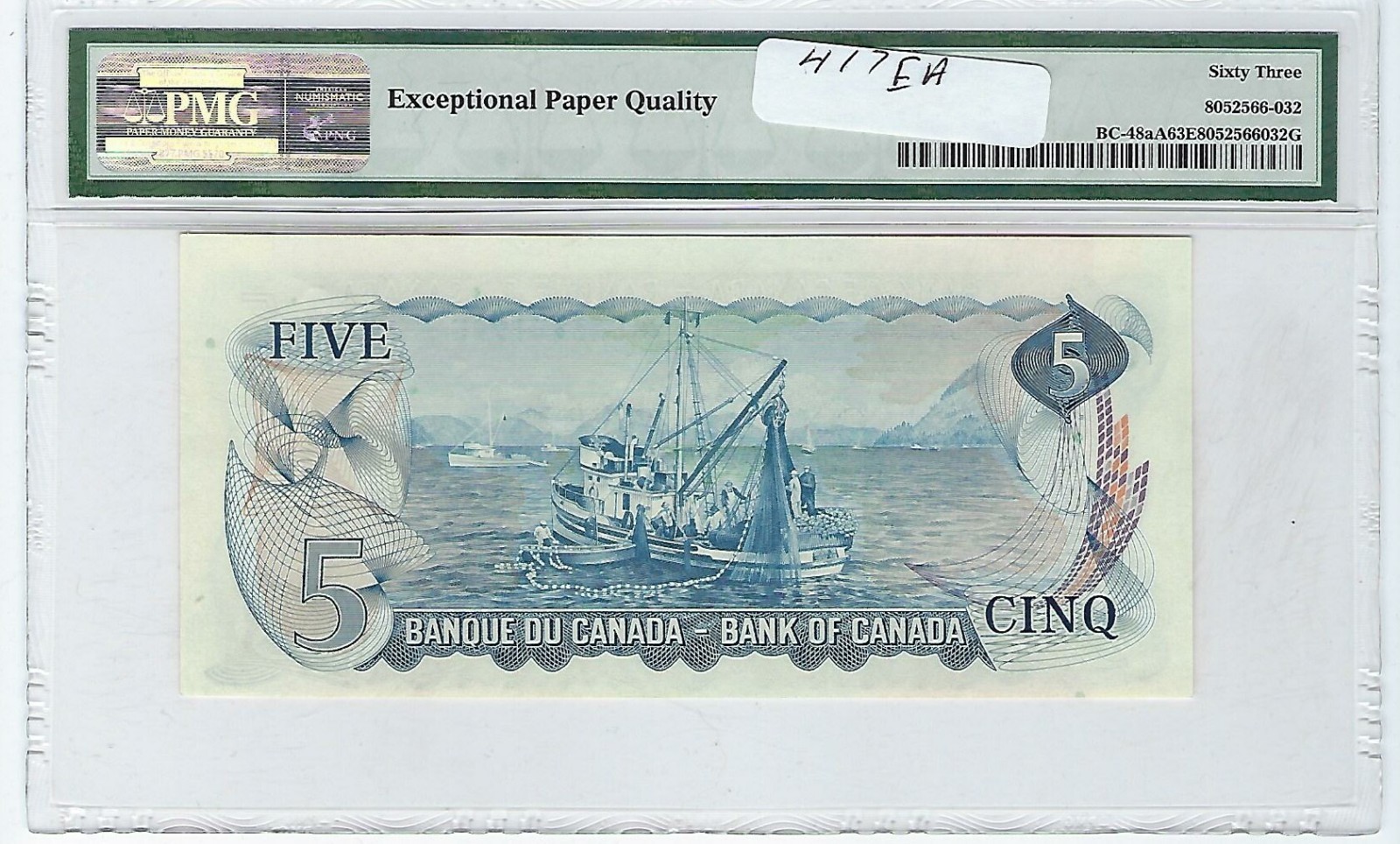 CANADA - 1972 $5 Replacement Note Prefix *CA - PMG 63 EPQ Lawson & Bouey