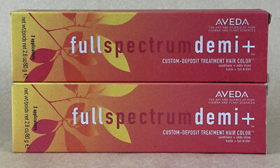 Aveda Full Spectrum Demi + Custom-Deposit Treatment Hair Color  2.8 oz