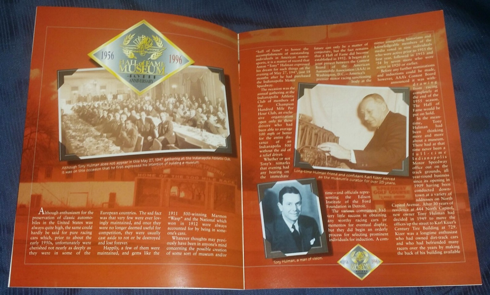 JOHNNY RUTHERFORD SIGNED INDIANAPOLIS MOTOR SPEEDWAY INDY 500 TRADITIONS BOOK