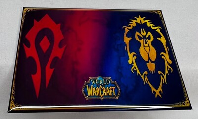 World of Warcraft Horde vs Alliance Faction Banners Handcrafted Magnet