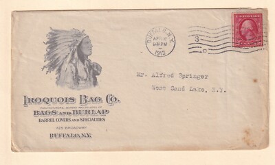 1913 Buffalo NY Iroquois Bag Burlap & Barrel Covers - Native American Indian
