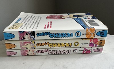 SHUGO CHARA! Peach-Pit Volumes 2 4 5 MANGA Lot of 3 BOOKS  