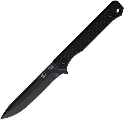 Eickhorn Solingen UC3 Spearpoint Blade Solid Black Fixed Knife - 825279